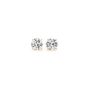1 cttw Certified IGI Lab Grown Round Diamond Earrings 14k Yellow Gold (G/VS2)