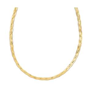 14k Yellow Gold Braided Herringbone Chain (3.20 mm)