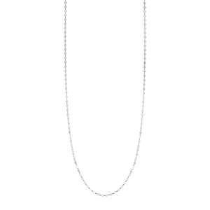 Sterling Silver Mirror Link Necklace