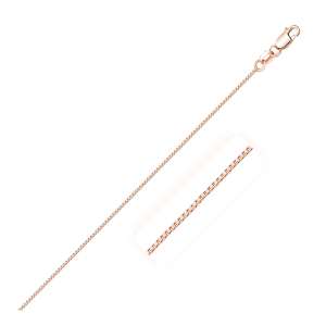 14k Rose Gold Classic Box Chain (0.60 mm)