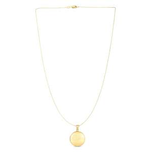 14k Yellow Gold Tree of Life Locket Necklace