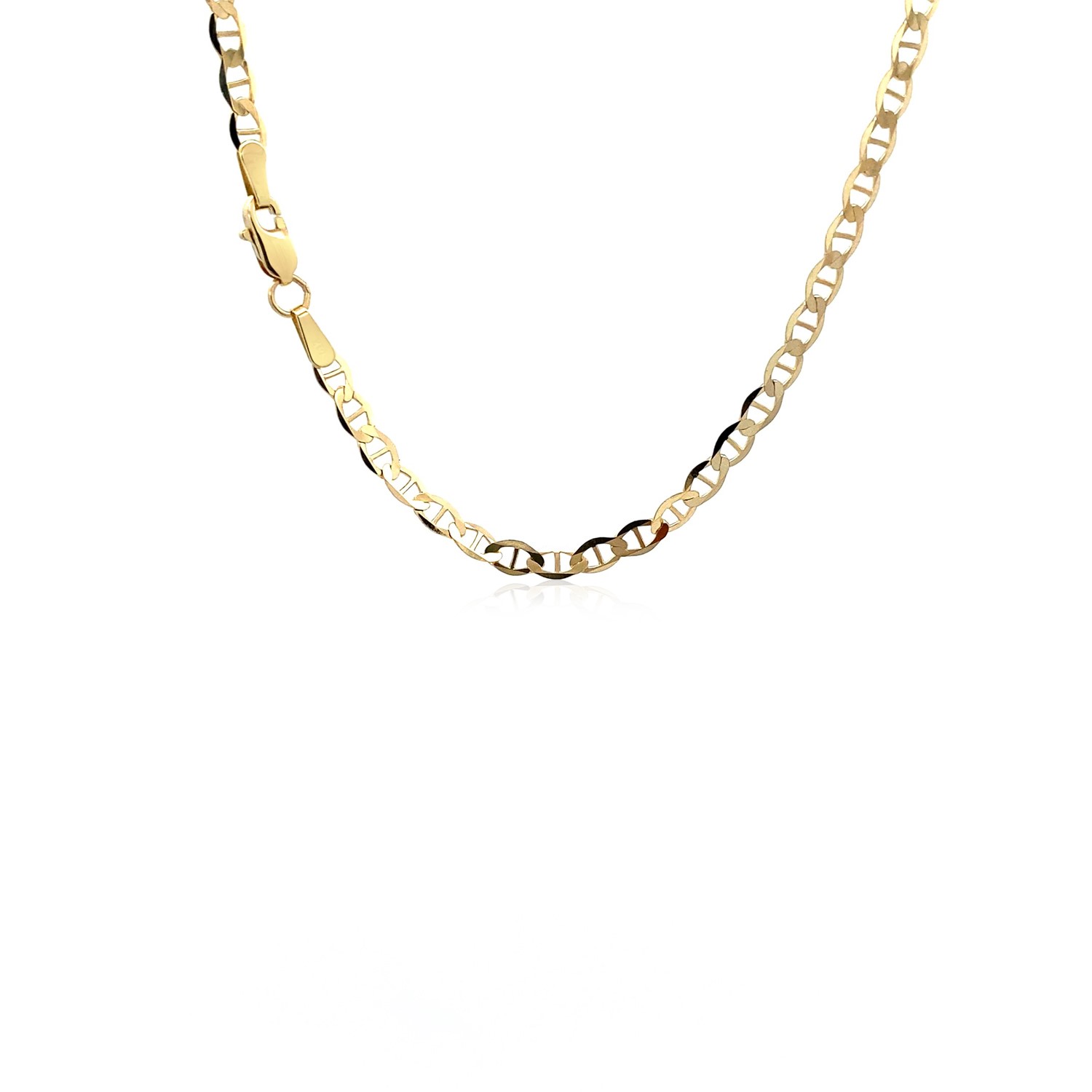 10k Yellow Gold Mariner Link Chain (3.20 mm) - Image 3