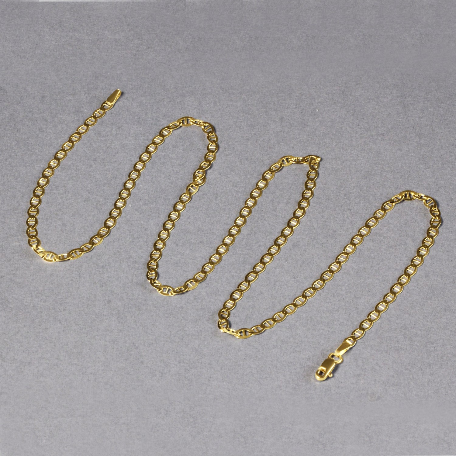 10k Yellow Gold Mariner Link Chain (3.20 mm) - Image 5