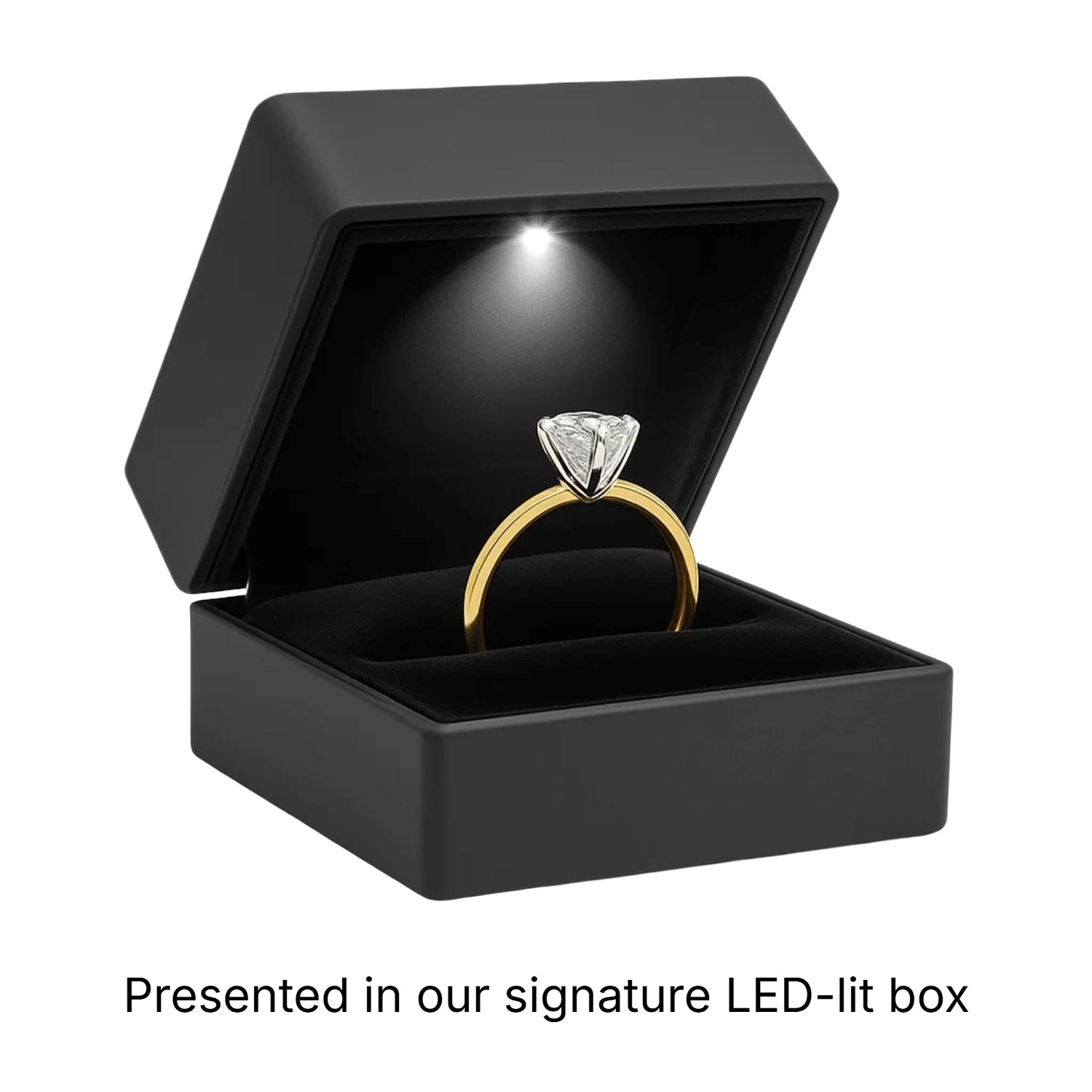 1 1/2 Carat Round Lab Grown IGI G/VS1 Diamond Solitaire Ring in 10K Yellow Gold - Image 6