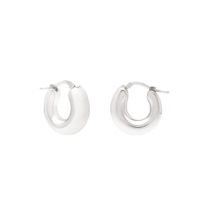 Sterling Silver Small Graduated Hoop Earrings